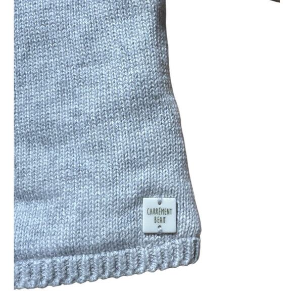 Carrement Beau | Hooded Knit Cardigan w/ Faux Fur Lining Gray Size 3m - Picture 4 of 8